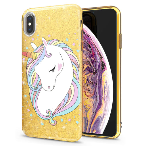 Lex Altern iPhone Glitter Case Cute Unicorn