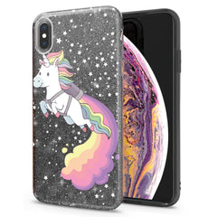 Lex Altern iPhone Glitter Case Flying Unicorn Print
