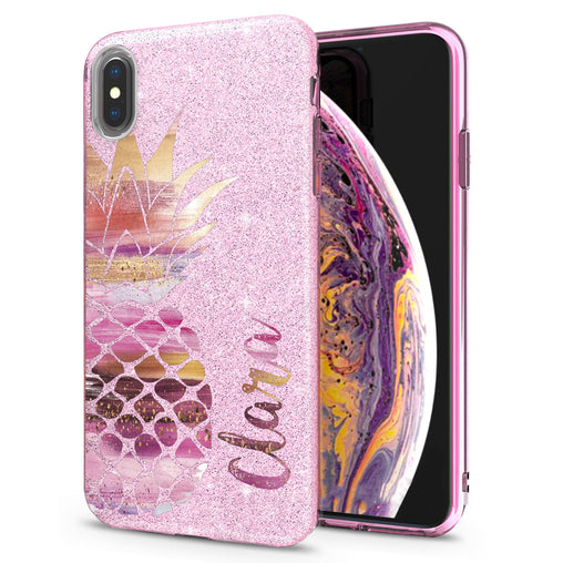 Lex Altern iPhone Glitter Case Pink Pineapple