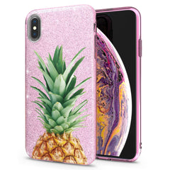 Lex Altern iPhone Glitter Case Pineapple Fruit