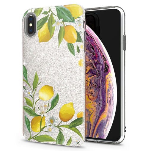 Lex Altern iPhone Glitter Case Juicy Lemons