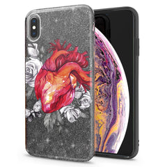 Lex Altern iPhone Glitter Case Floral Heart