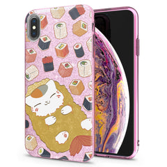 Lex Altern iPhone Glitter Case Sushi Cat