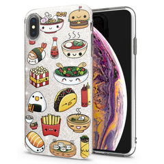 Lex Altern iPhone Glitter Case Cute Food