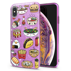 Lex Altern iPhone Glitter Case Cute Food