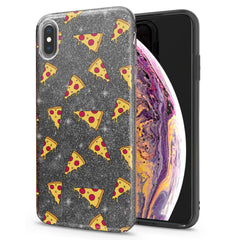 Lex Altern iPhone Glitter Case Pizza Pattern