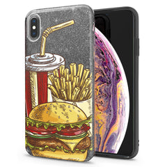Lex Altern iPhone Glitter Case Tasty Burger