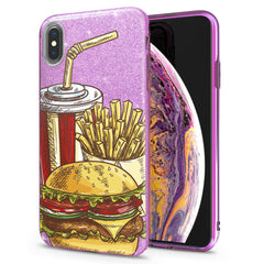 Lex Altern iPhone Glitter Case Tasty Burger