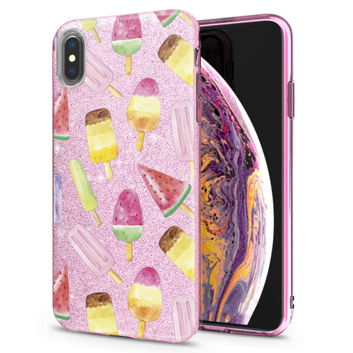 Lex Altern iPhone Glitter Case Tasty Colorful Ice Cream