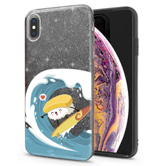 Lex Altern iPhone Glitter Case Sushi Surfing