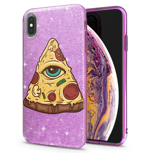 Lex Altern iPhone Glitter Case Eye Pizza