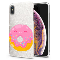Lex Altern iPhone Glitter Case Cute Pink Donut