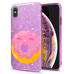 Lex Altern iPhone Glitter Case Cute Pink Donut