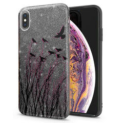Lex Altern iPhone Glitter Case Amazing Raven Pattern