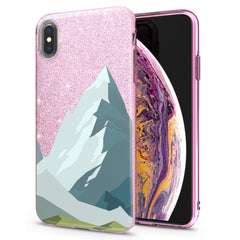 Lex Altern iPhone Glitter Case Mountain Abstract Pattern