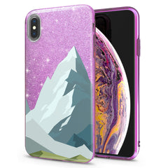 Lex Altern iPhone Glitter Case Mountain Abstract Pattern