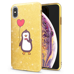 Lex Altern iPhone Glitter Case Lovely Penguin