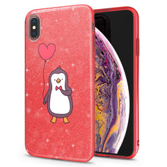 Lex Altern iPhone Glitter Case Lovely Penguin