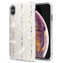 Lex Altern iPhone Glitter Case Birdie Origami
