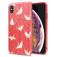Lex Altern iPhone Glitter Case Birdie Origami