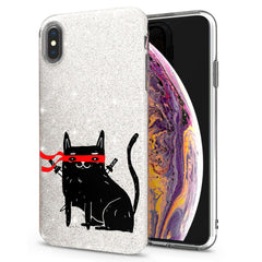 Lex Altern iPhone Glitter Case Ninja Cat
