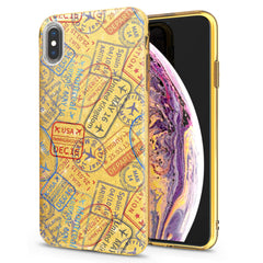 Lex Altern iPhone Glitter Case Travel Pattern