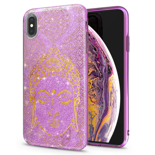 Lex Altern iPhone Glitter Case Golden Buddha