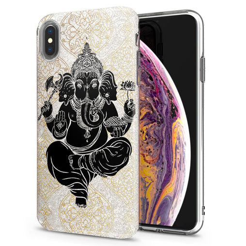 Lex Altern iPhone Glitter Case Black Ganesha