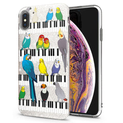 Lex Altern iPhone Glitter Case Colorful Parrots