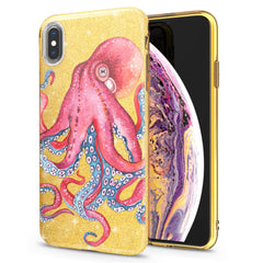 Lex Altern iPhone Glitter Case Pink Octopus