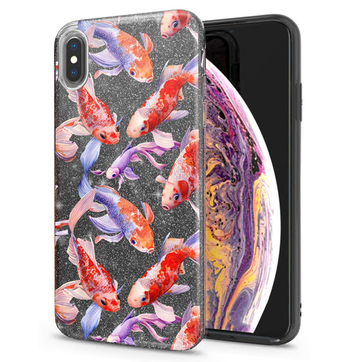 Lex Altern iPhone Glitter Case Golden Fishes