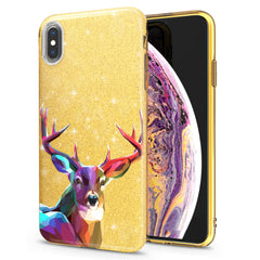 Lex Altern iPhone Glitter Case Colorful Deer