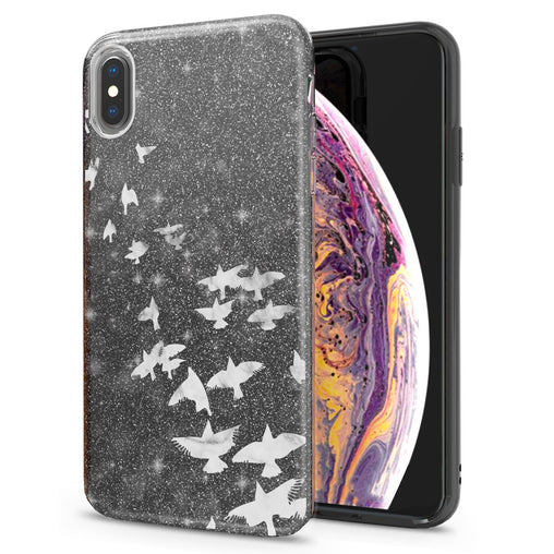 Lex Altern iPhone Glitter Case Flock of Doves