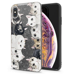 Lex Altern iPhone Glitter Case Kawaii Kittens