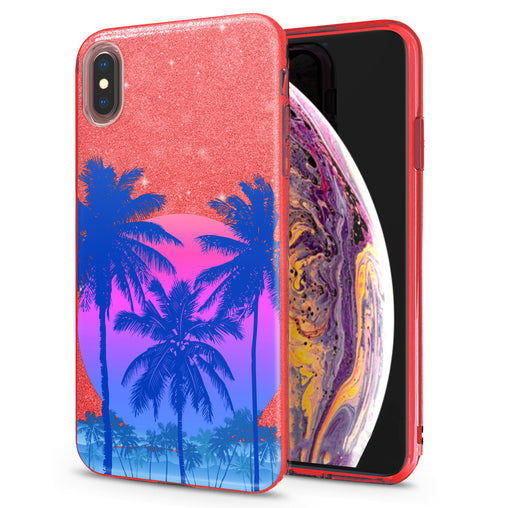 Lex Altern iPhone Glitter Case Tropical Landscape