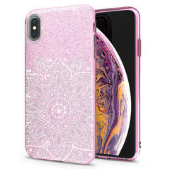 Lex Altern iPhone Glitter Case Mandala Flower