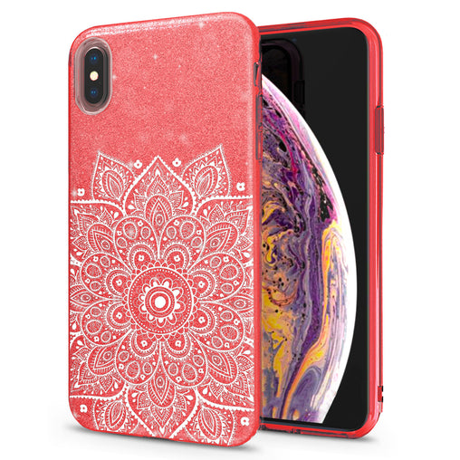 Lex Altern iPhone Glitter Case Mandala Flower