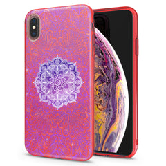Lex Altern iPhone Glitter Case Purple Mandala Print