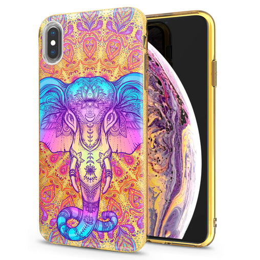 Lex Altern iPhone Glitter Case Colorful Hindu Elephant
