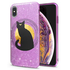 Lex Altern iPhone Glitter Case Bohemian Black Cat