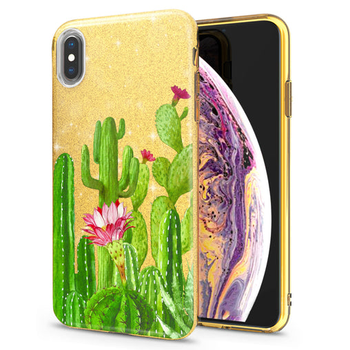 Lex Altern iPhone Glitter Case Cactus Print