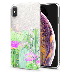 Lex Altern iPhone Glitter Case Cactus Watercolor