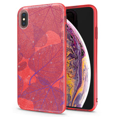 Lex Altern iPhone Glitter Case Purple Leaves