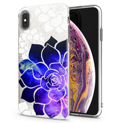 Lex Altern iPhone Glitter Case Abstract Flowers