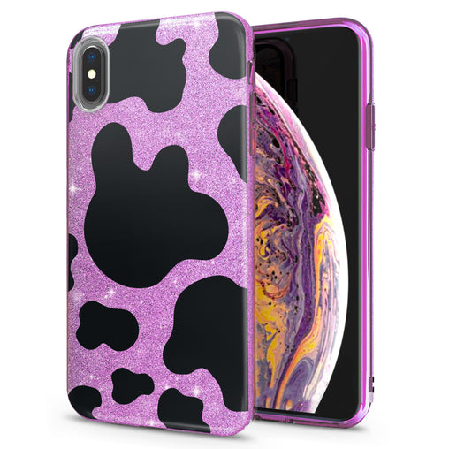 Lex Altern iPhone Glitter Case Black Leopard Pattern