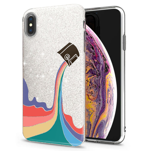 Lex Altern iPhone Glitter Case Rainbow Paint