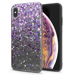 Lex Altern iPhone Glitter Case Purple Confetti