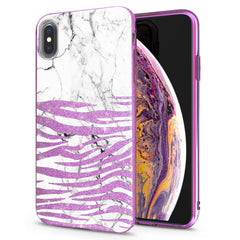 Lex Altern iPhone Glitter Case White and Black Marble