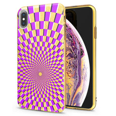 Lex Altern iPhone Glitter Case Blue Pink Swirl Geometric