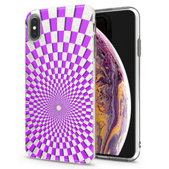 Lex Altern iPhone Glitter Case Blue Pink Swirl Geometric